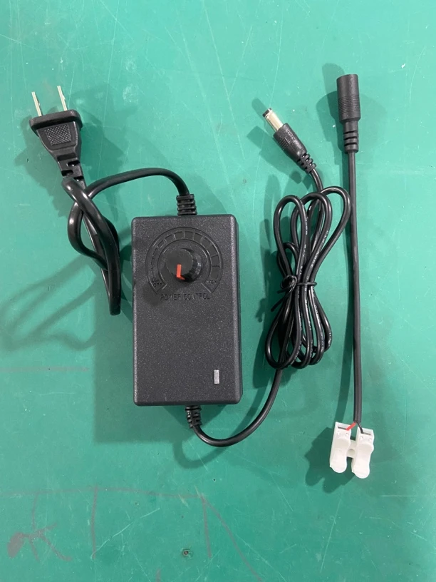 220V转3V至12V直流2A可调压调速调光电源适配器可变压器 配母头线