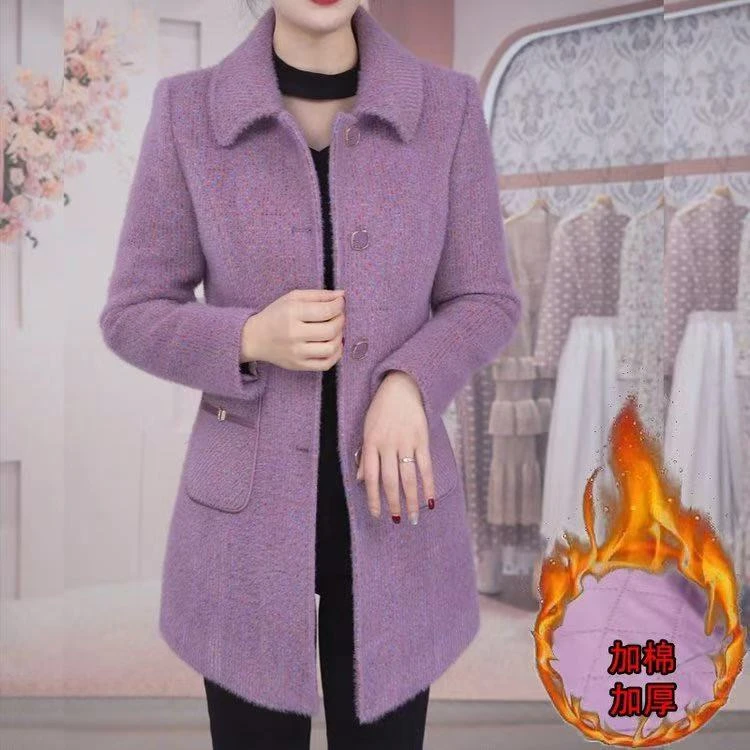 冬季新款加厚加棉气质减龄显瘦小个子穿搭精致外套