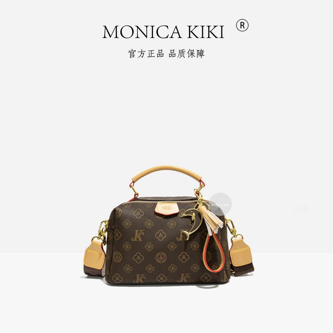 MONICA KIKI莫妮卡奇奇百搭休闲单肩斜挎包时尚高级枕头包