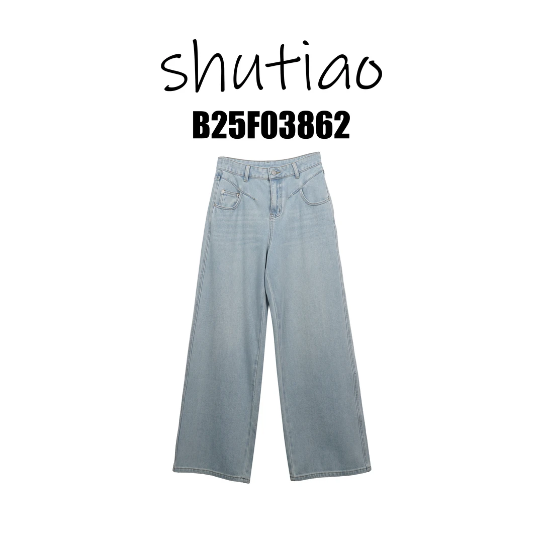 【SHUTIAO】2025夏季:新款小众设计款裤子B25F03862
