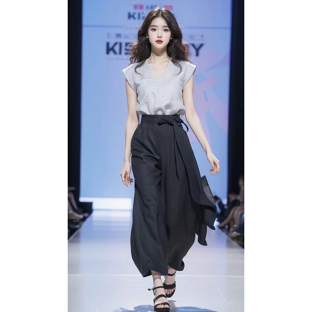 2025春夏茶系穿搭一整套又a又飒干练气质上衣裤子套装女