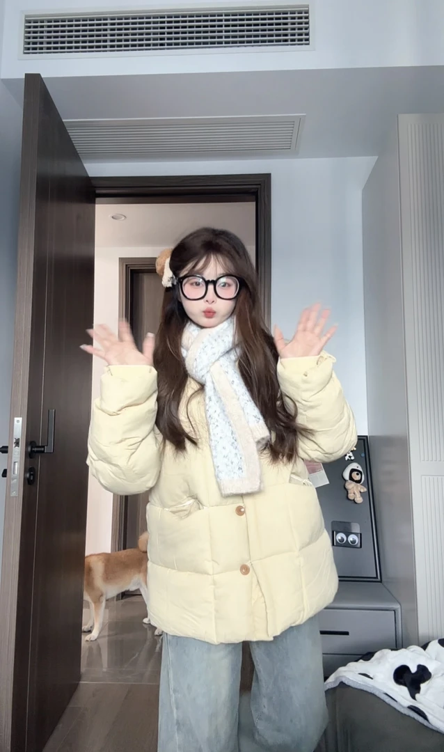 2024新款时尚宽松韩版小个子棉服冬季保暖