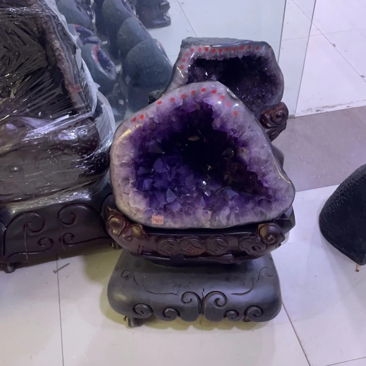 紫晶水晶摆件未镶嵌