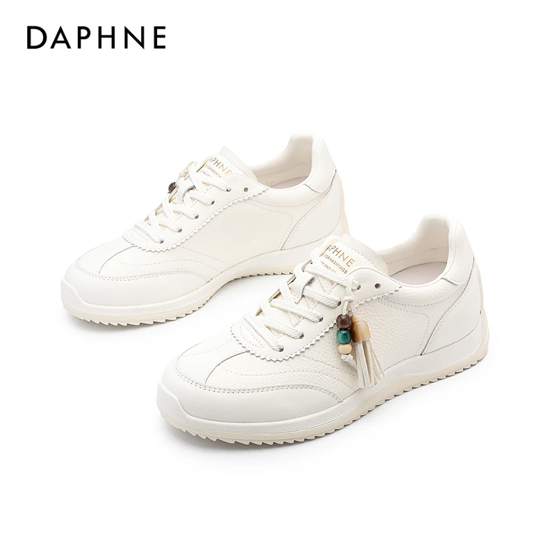 Daphne/达芙妮系带夏季休闲轻便运动交叉绑带女子百搭帆布鞋透气