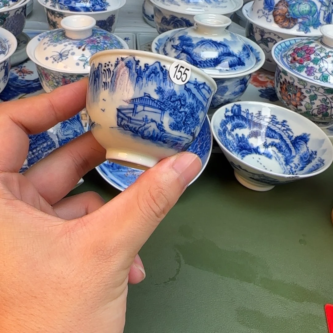 彦祖纯手工手绘茶具155