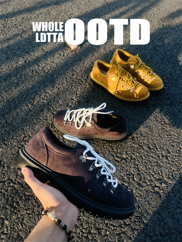 OESY GROUNDBREAKING男鞋百搭小众设计潮流德比复古英伦休闲板鞋