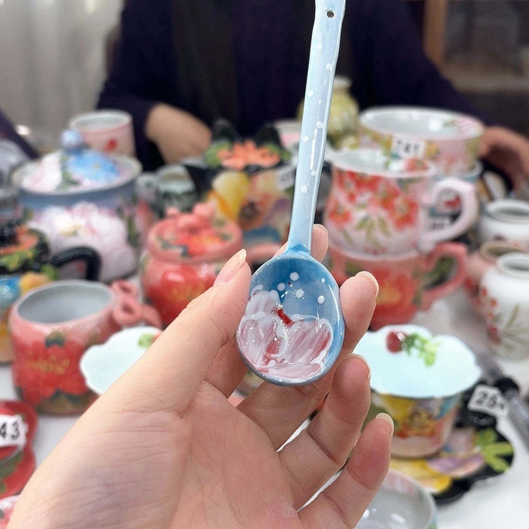 景德镇手绘高温釉下彩陶瓷茶具