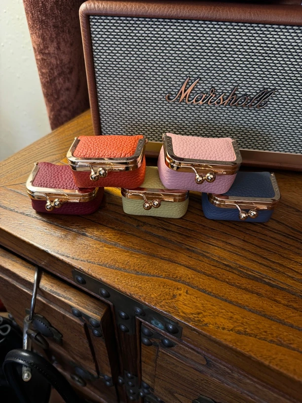 首饰盒/箱 新款头层牛皮糖果色行走的首饰盒迷你收纳盒008