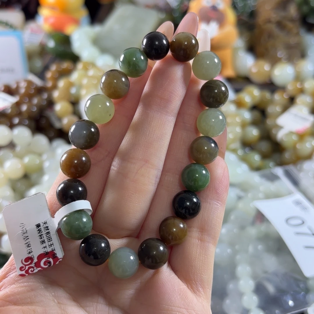 和田玉未镶嵌手链77