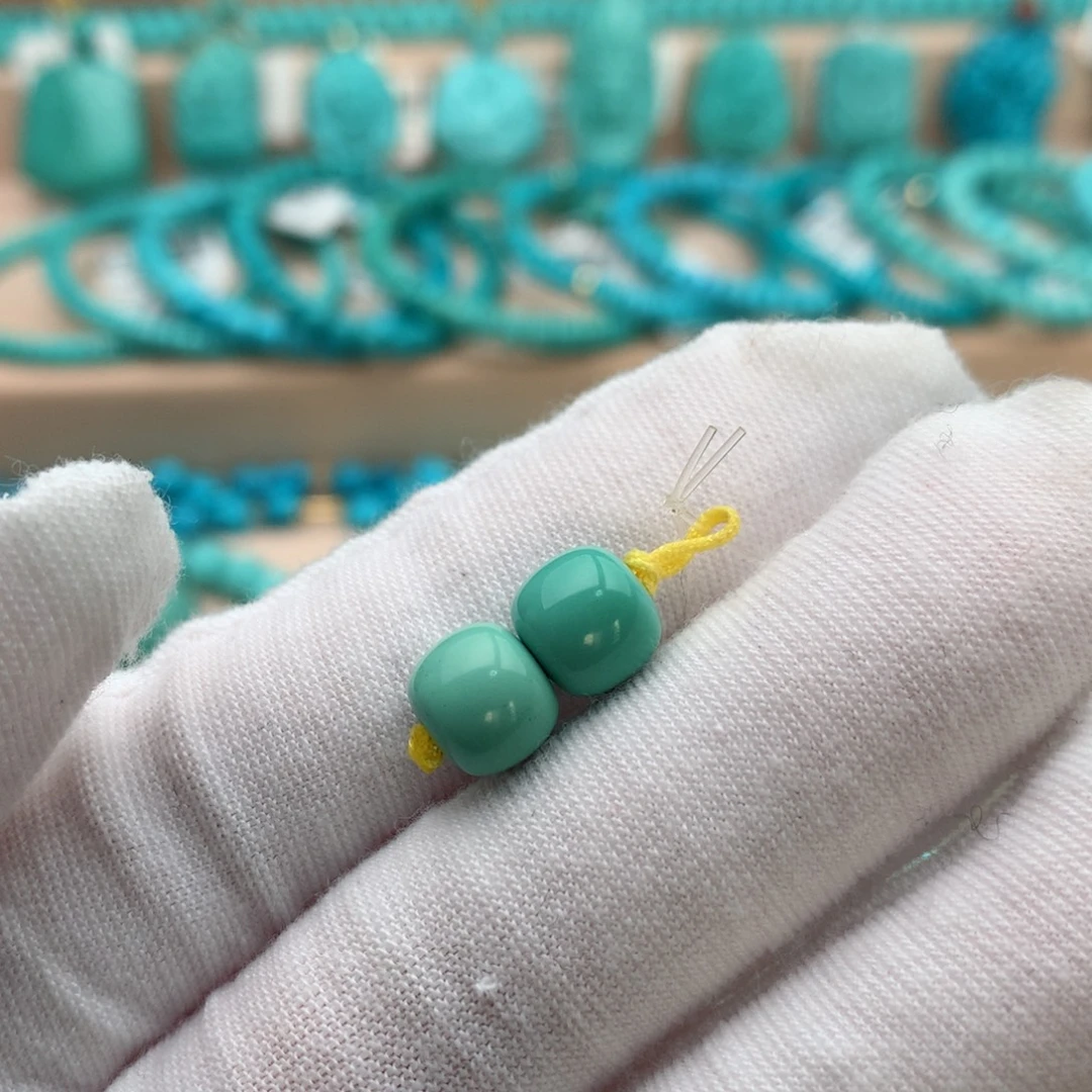 绿松石未镶嵌珠宝奇石8mm