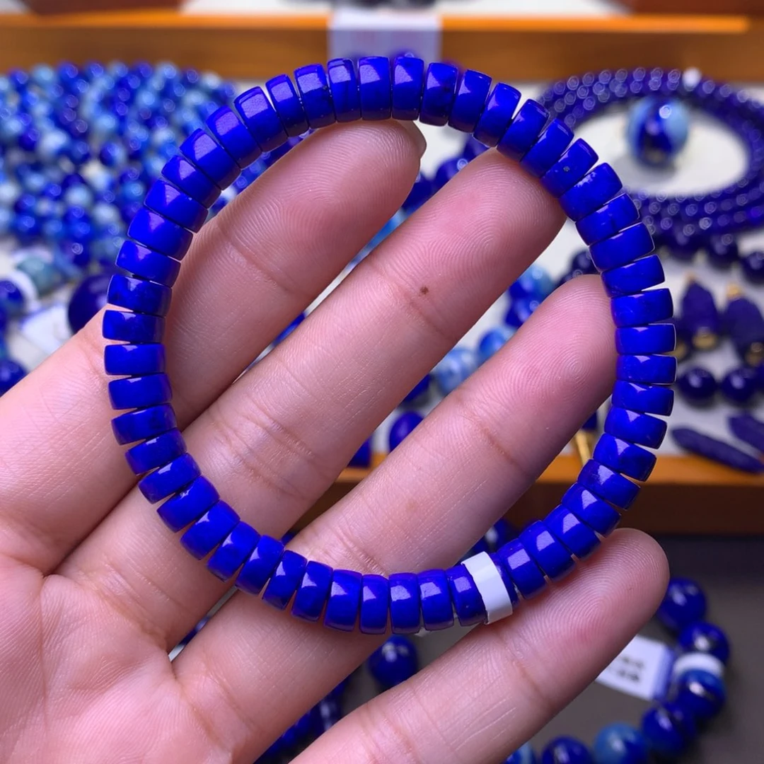 青金石未镶嵌手串7mm