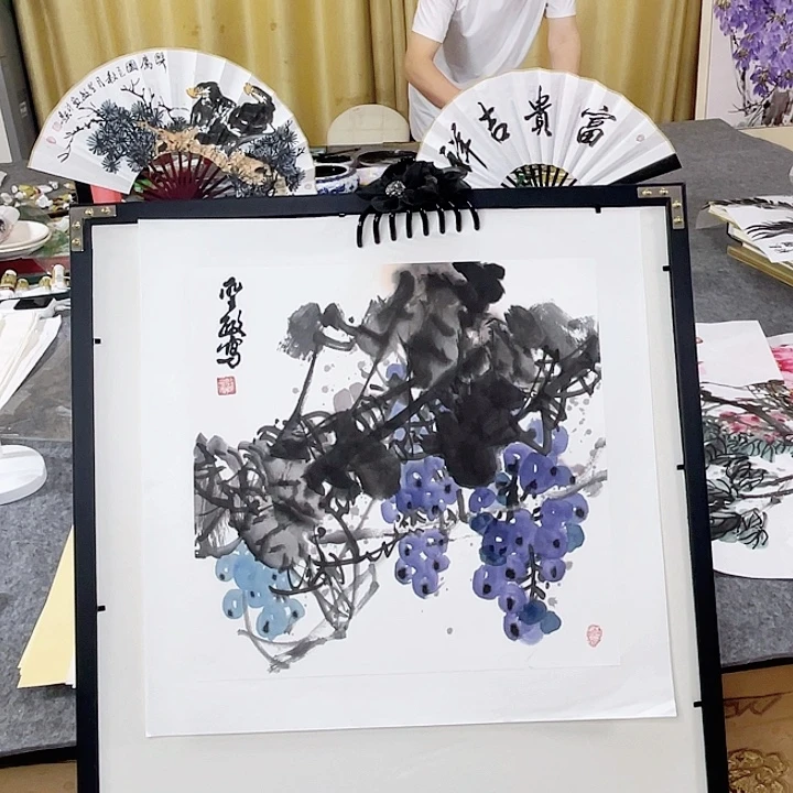 国画张圣敏先生纯手绘作品