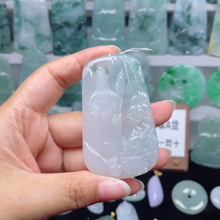 颈饰未镶嵌翡翠流*文殊菩萨