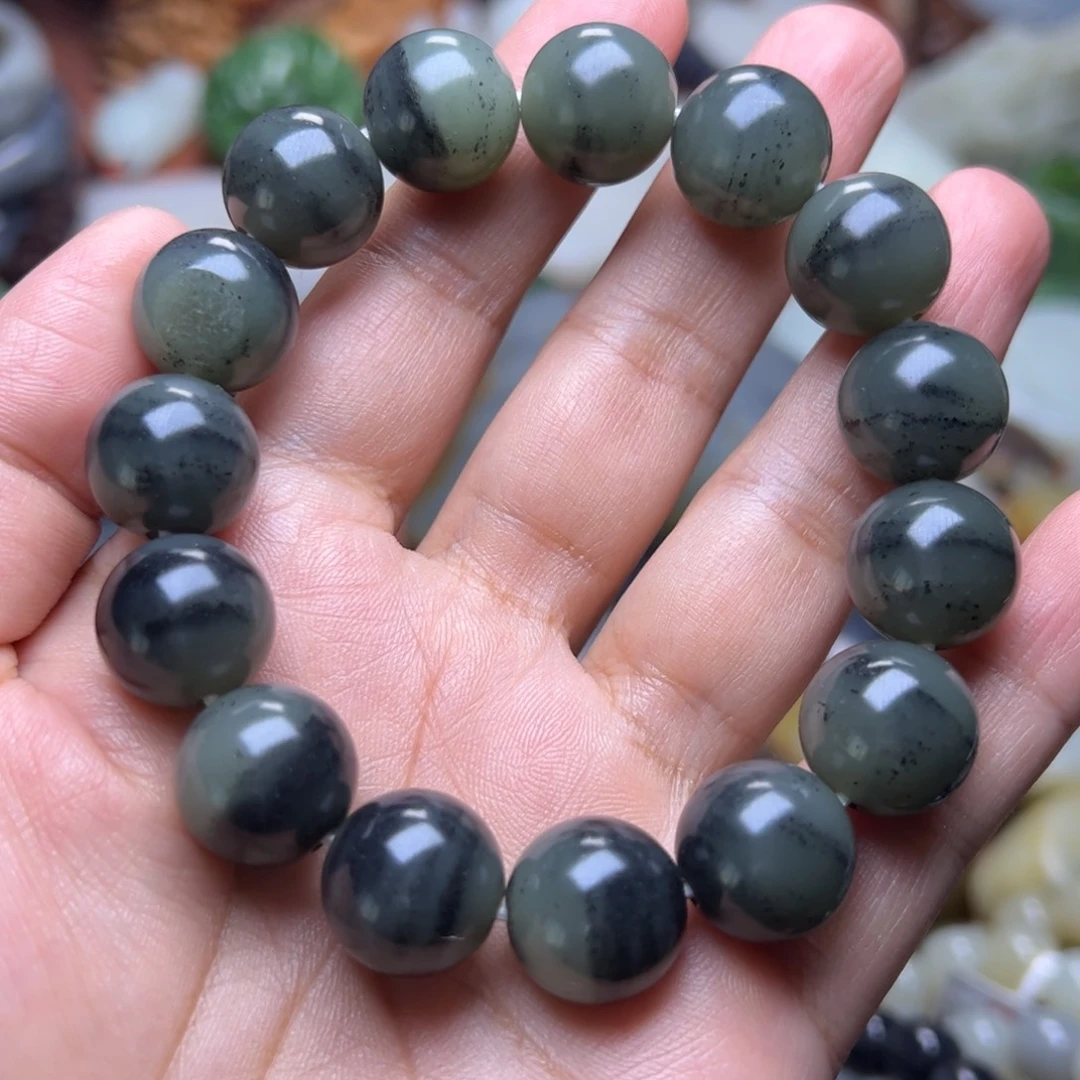 和田玉未镶嵌手链