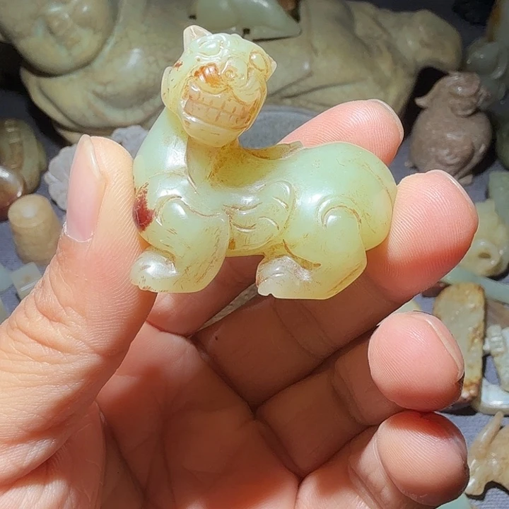 偶***遇和田玉（糖玉）未镶嵌手链