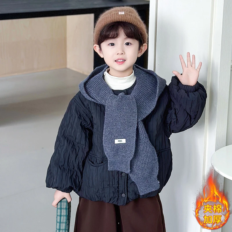 Yonsea云稚儿童棉服外套冬季加厚夹棉保暖男女童韩版洋气秋冬上衣