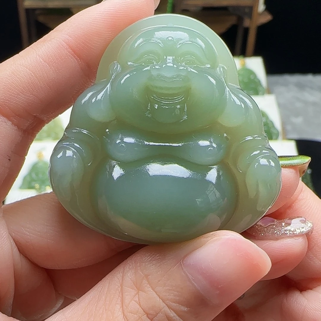 上***水和田玉未镶嵌吊坠(赠链)