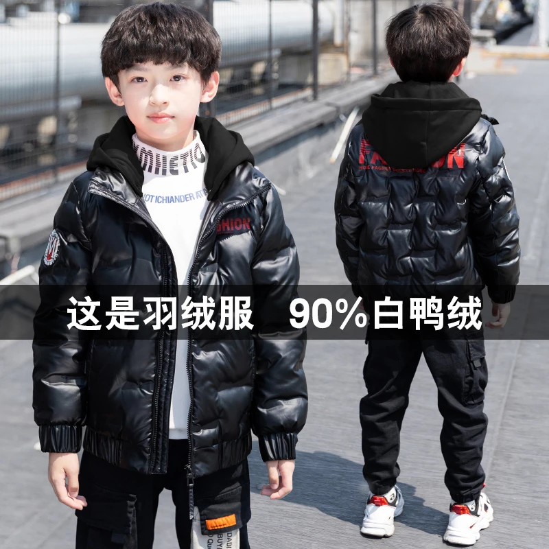 JH021儿童装男童冬装棉衣外套中大童男孩夹棉加厚棉袄羽绒棉服