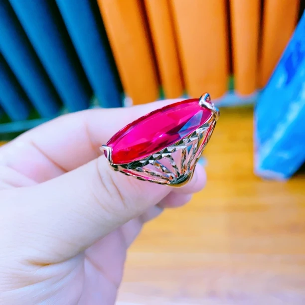 合金玻璃戒指 yakutrang uzuk妈妈款戒指 可调节大小 活口