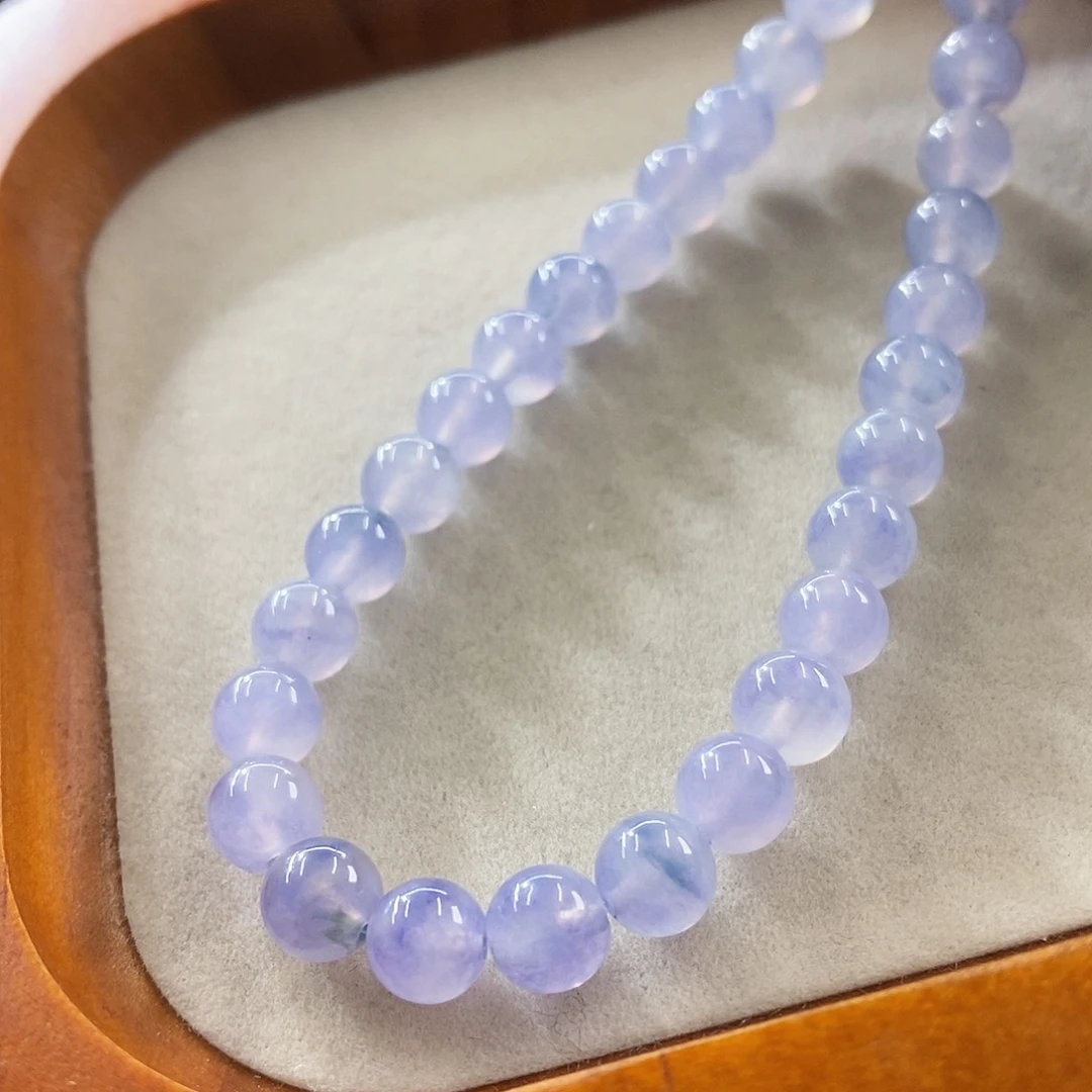 散珠翡翠冰紫手串