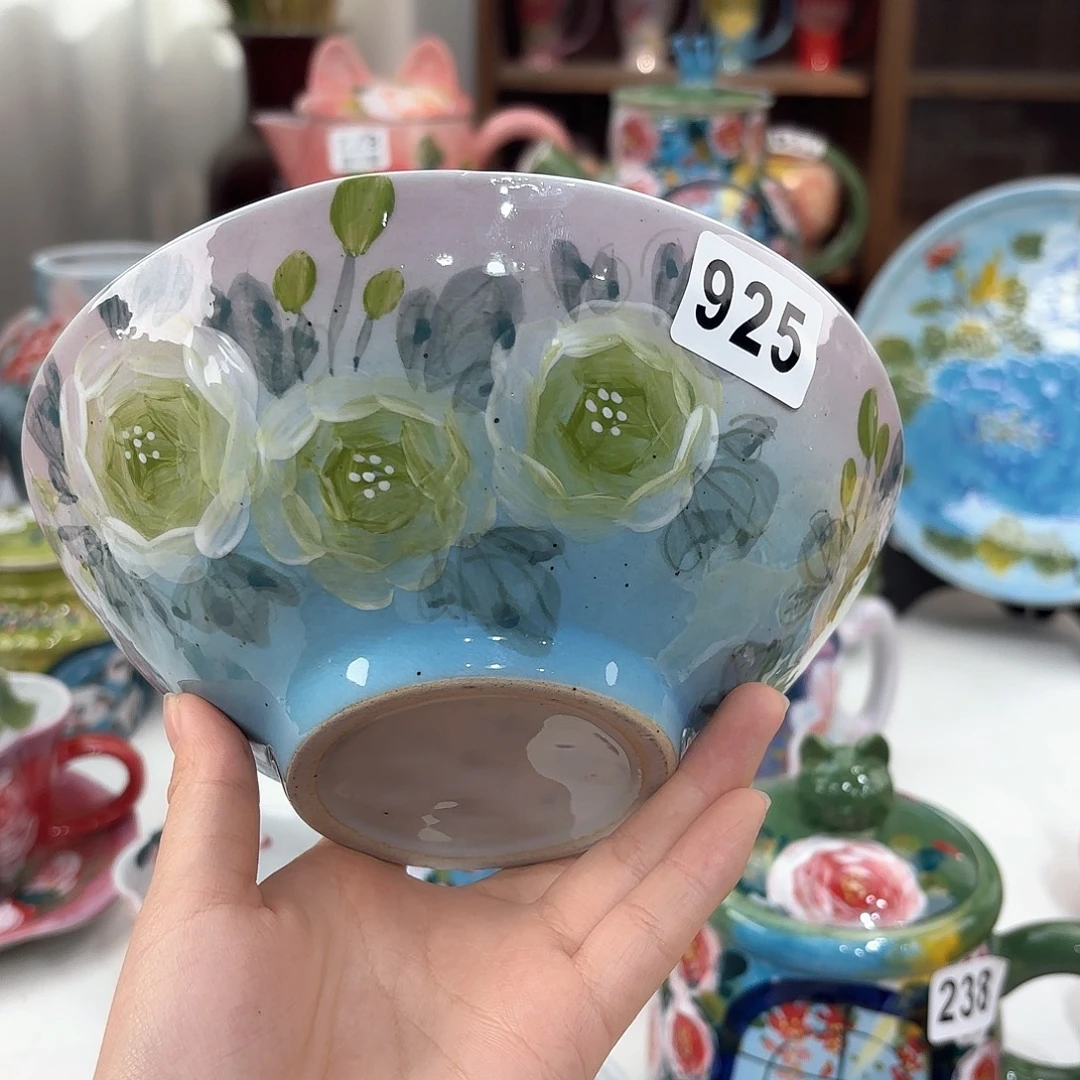 景德镇手绘高温釉下彩陶瓷茶具