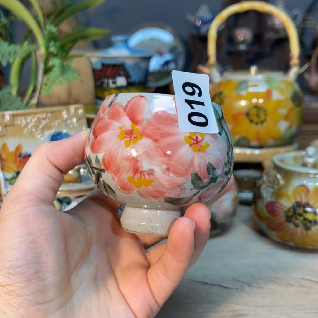 杯素浅陶瓷手工手绘