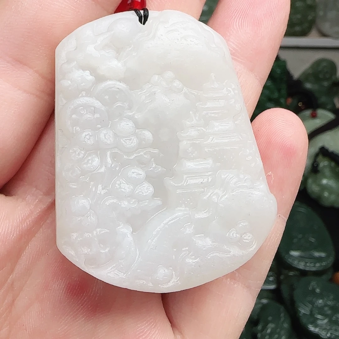 和田玉未镶嵌颈饰