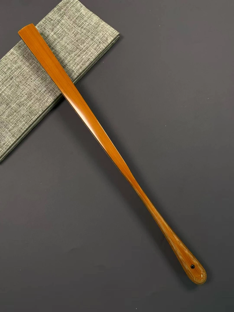 名师纯手工老玉竹双合青大茄头95寸16方文玩折扇