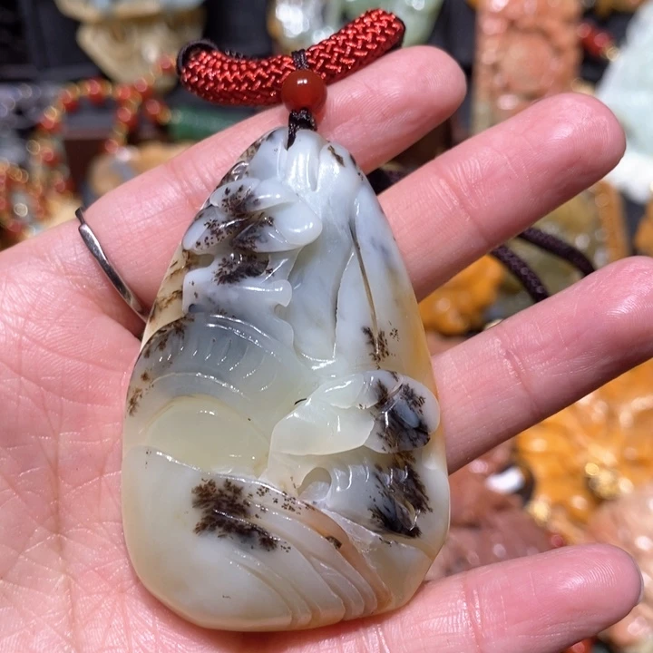 岫玉毛衣链未镶嵌