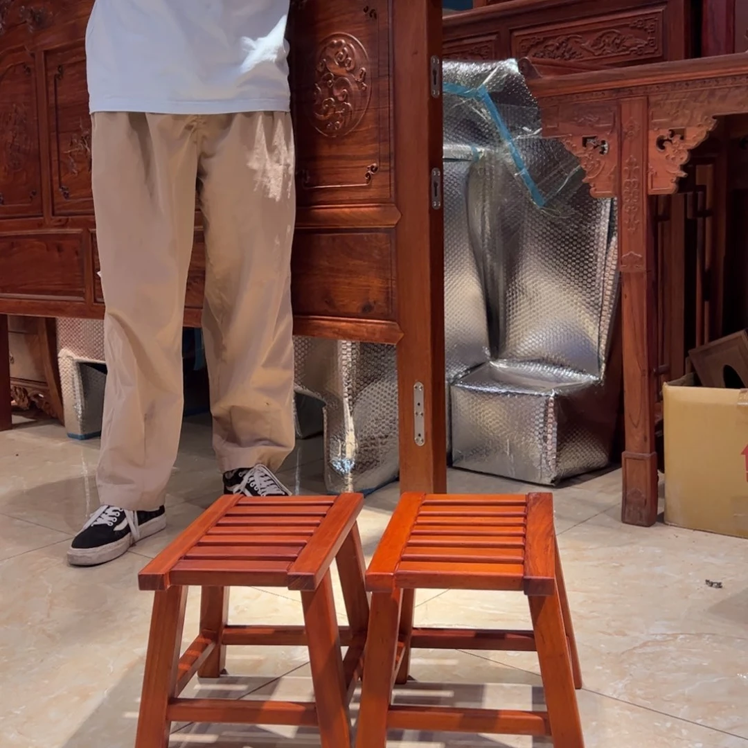 花梨木类家具自**然花梨木小凳子两对