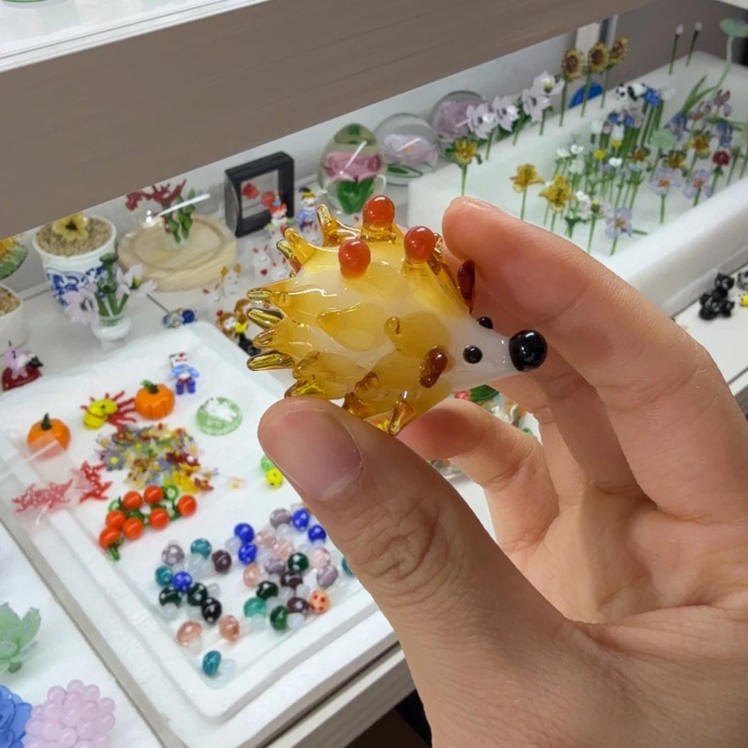 手工艺品琉璃小刺猬