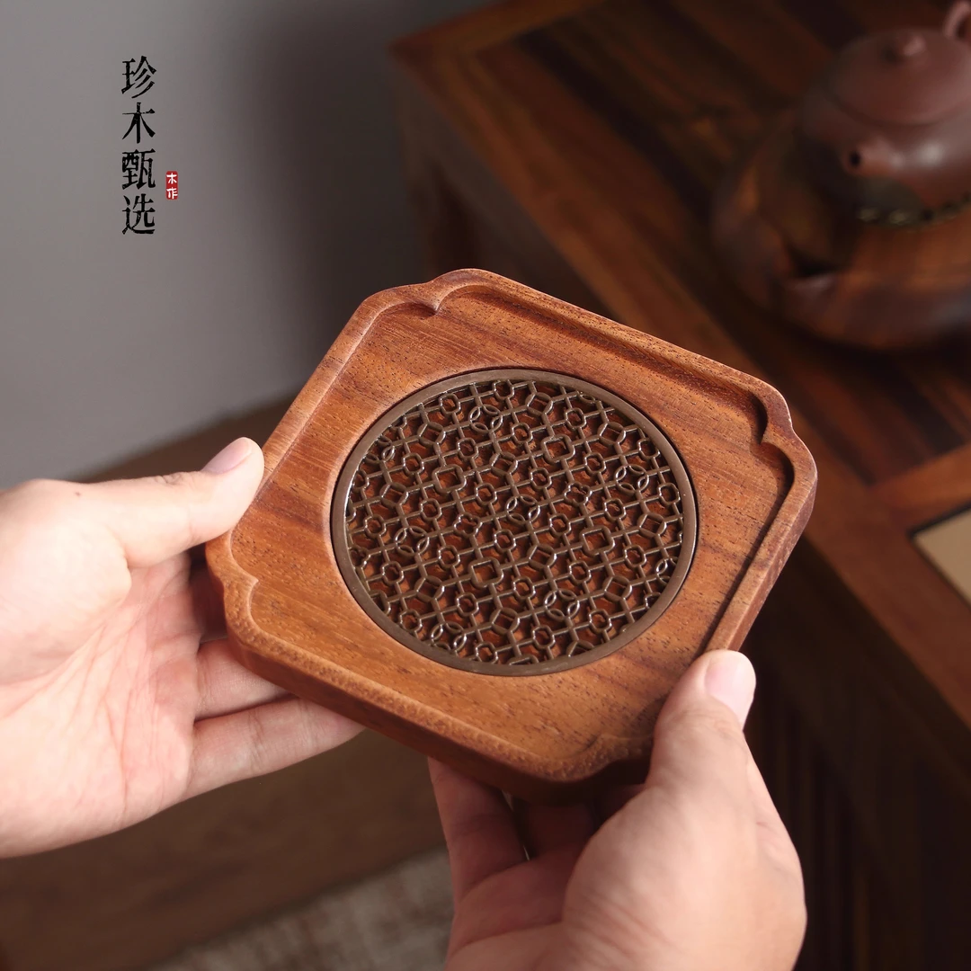 家用壶承干泡台高端实木储水式小型茶盘紫砂壶垫茶托