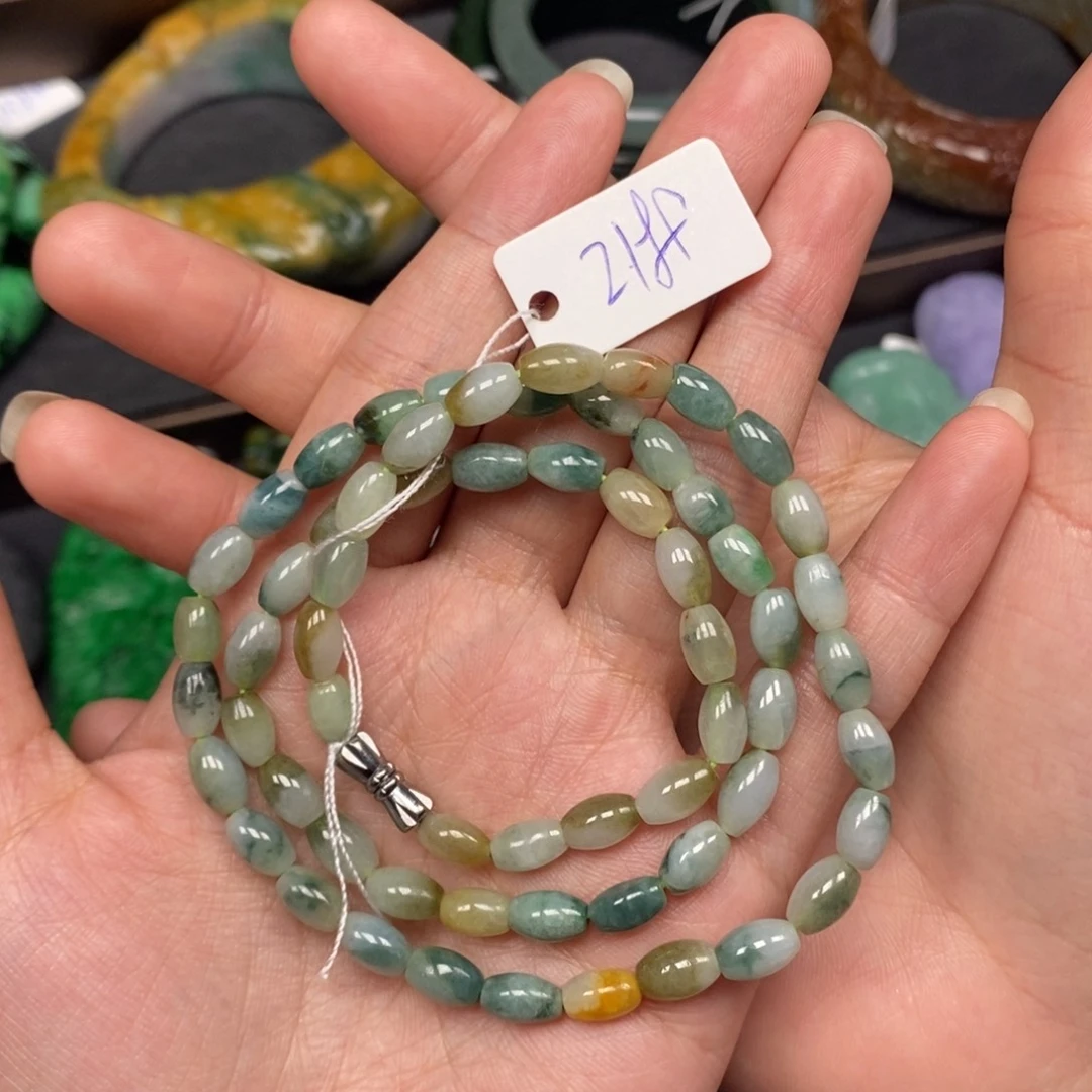 翡翠颈饰未镶嵌小米珠 项链 16号