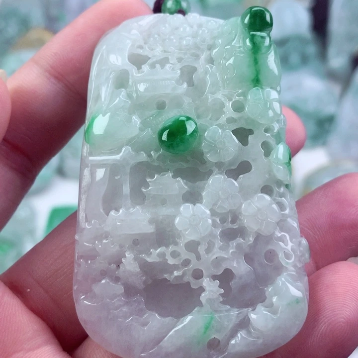 翡翠未镶嵌吊坠(不含链)