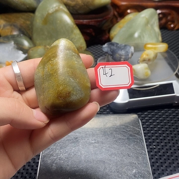 和田玉未镶嵌挂件42