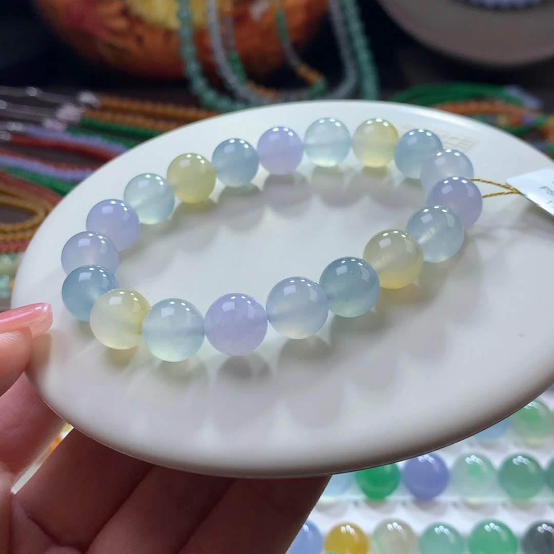 未镶嵌手链翡翠冰莫兰迪幻彩卡10