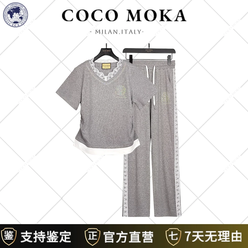2025夏季新款短袖运动休闲套装女士时尚宽松潮流【TZ5326-1】