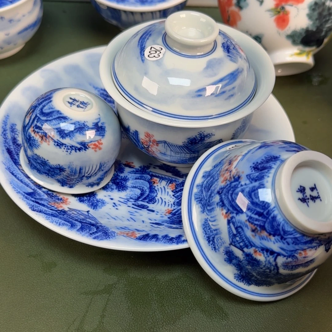 陶景德镇纯手绘茶具圆圆273，274，275，276