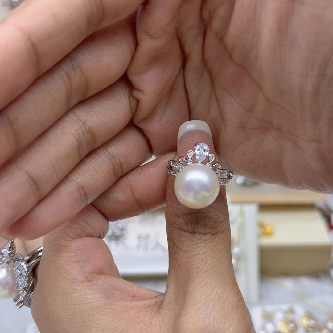 K****戒指淡水珍珠合金