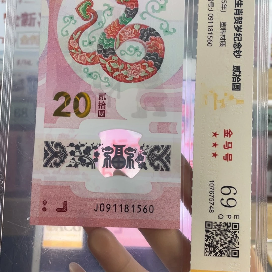 塑料蛇钞金马号69分三对子独5