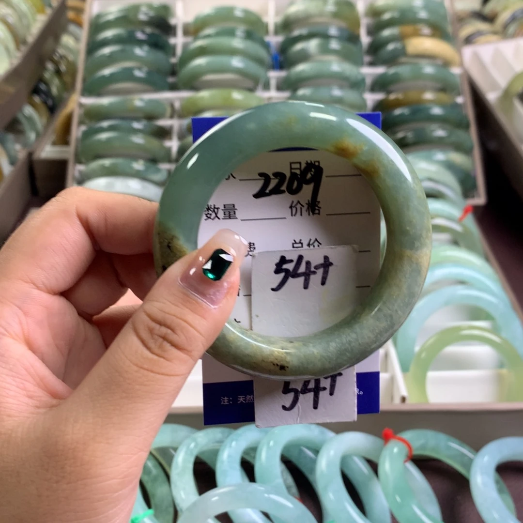 蛇纹石玉未镶嵌手镯2209