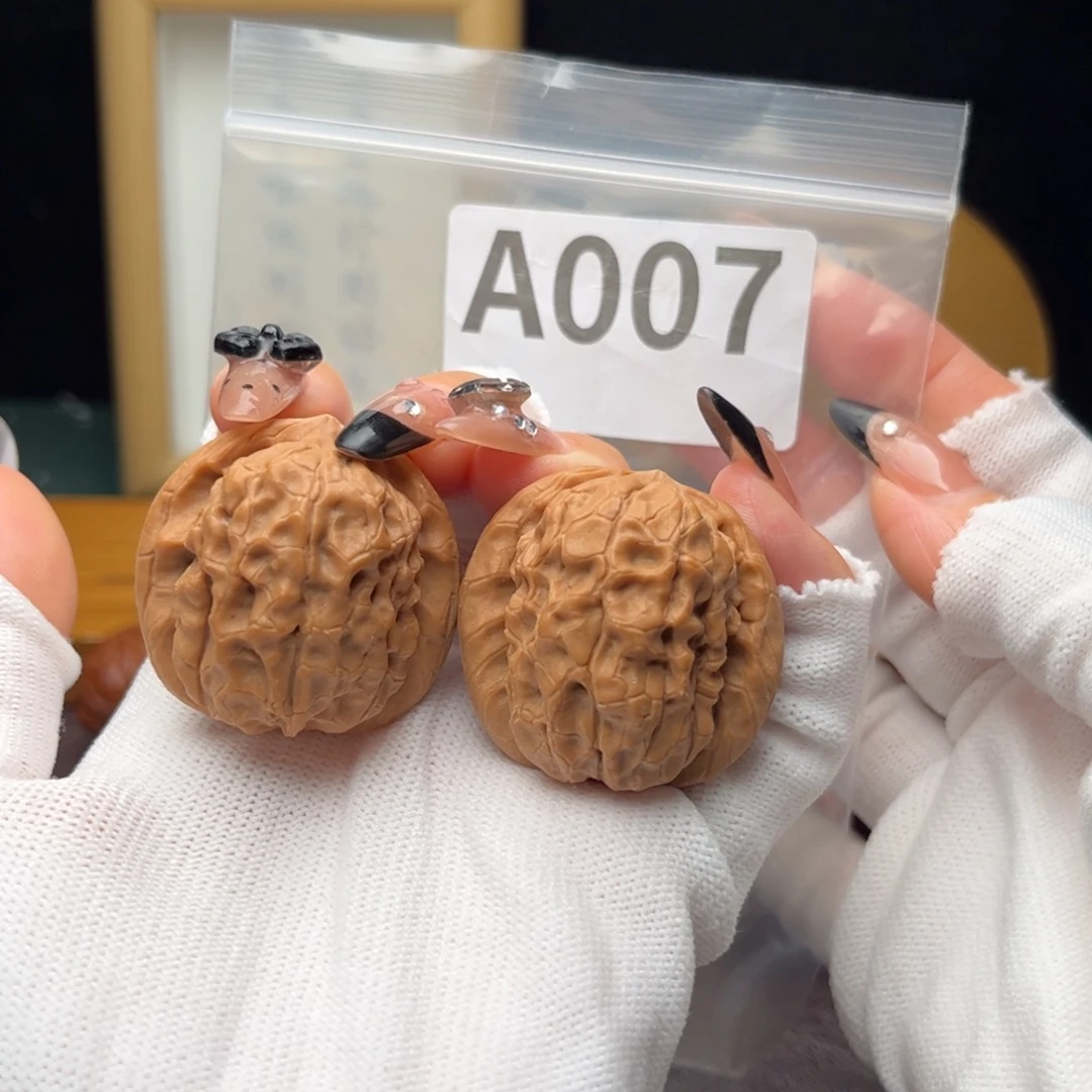 把件文玩核桃36甲骨纹a007