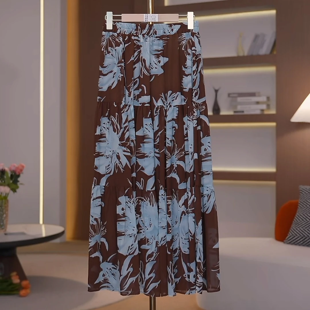 Q3499 2025夏季新款气质显瘦小众半身裙