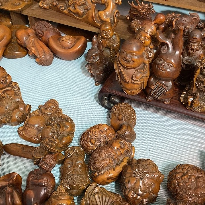 黄杨木葫芦手把件