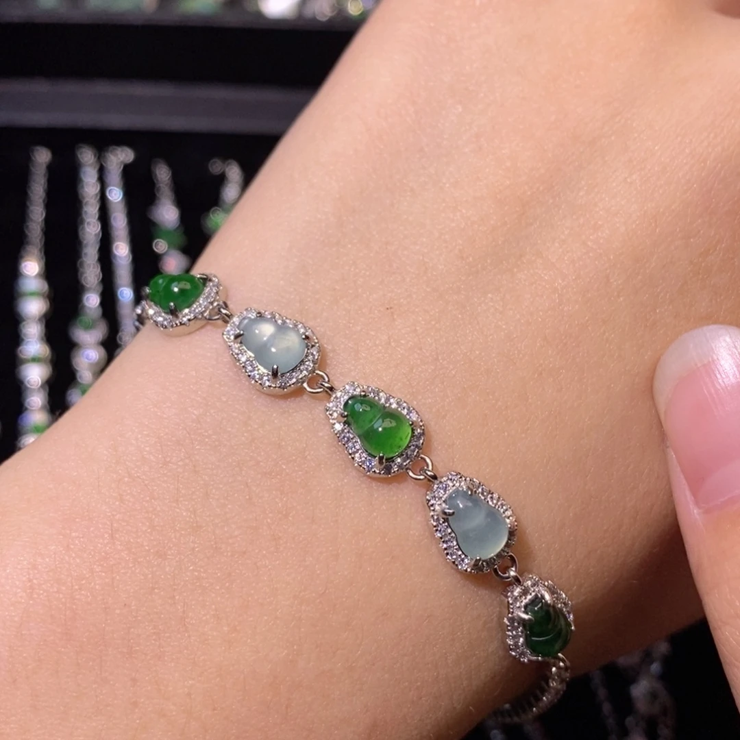 翡翠未镶嵌颈饰天然