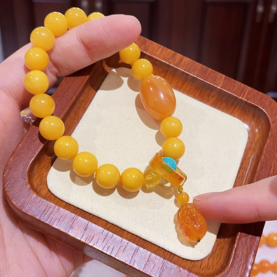 蜜蜡手链未镶嵌手串