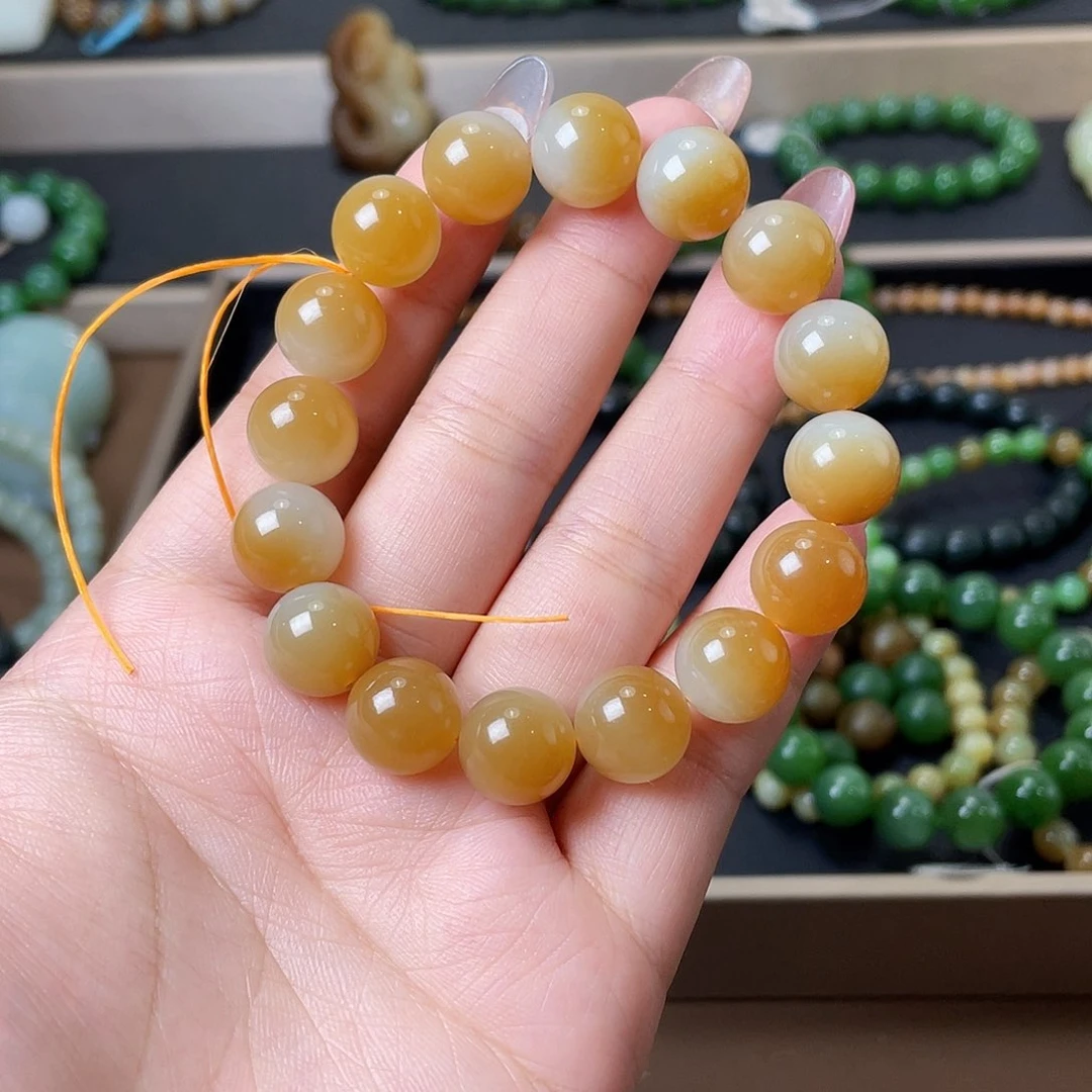 手链未镶嵌和田玉金山糖特细 12