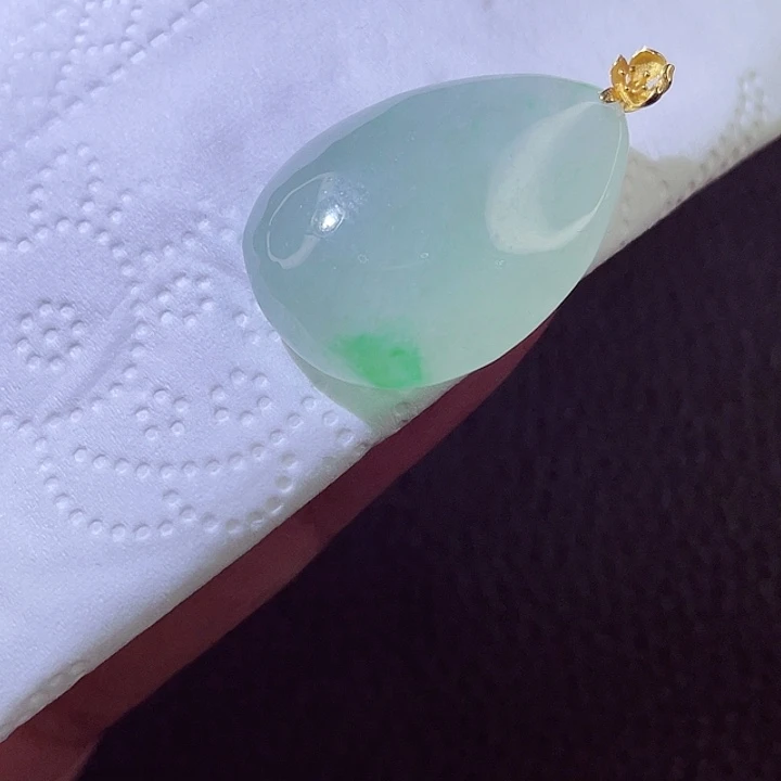 颈饰18K金镶嵌翡翠翡翠