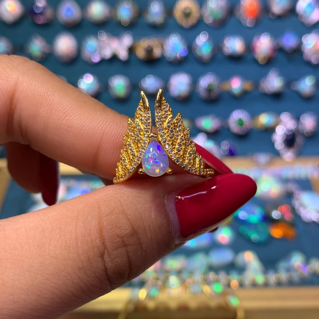 欧泊银S925镶嵌戒指款