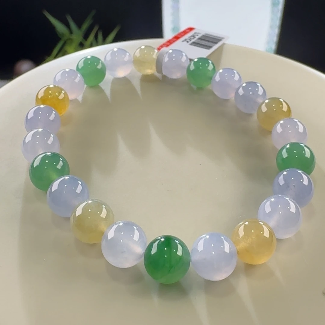 翡翠手链未镶嵌多宝单圈卡8